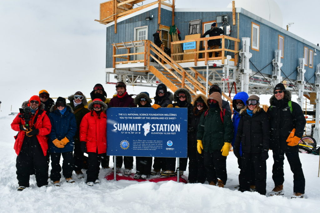 Group photo at the Summit Station
